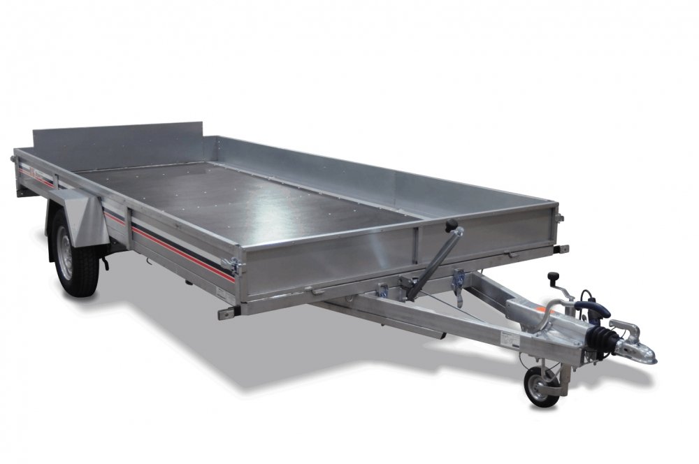 Remorque cargo PL 1344T BE – Porte-conteneurs basculante – 1,3 t