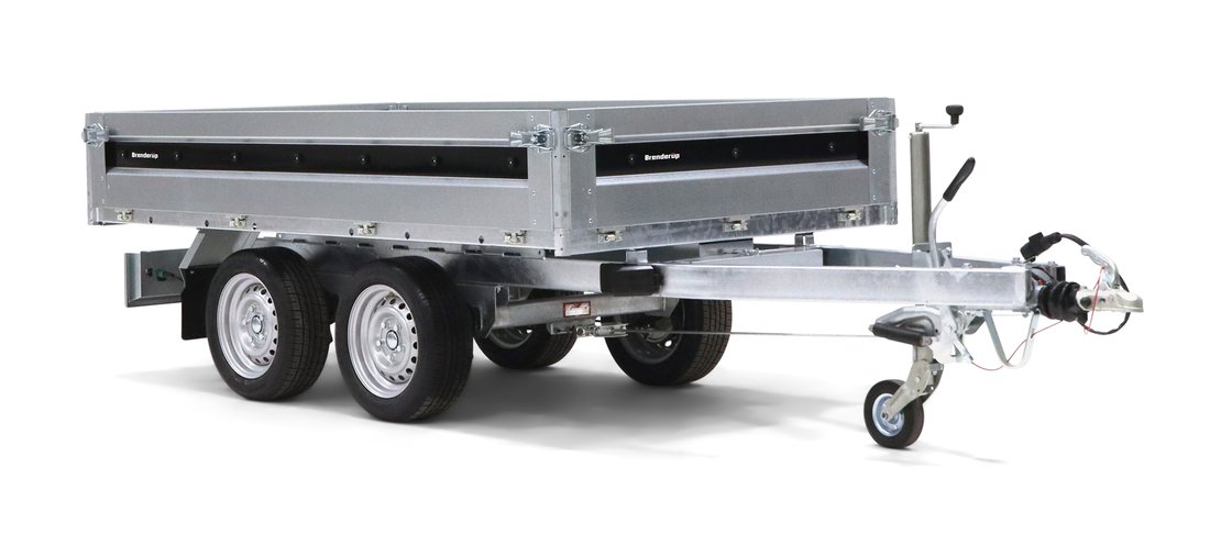 Remorque Benne BT4310STB2700 – Électro-hydraulique 2 essieux – 2700 kg